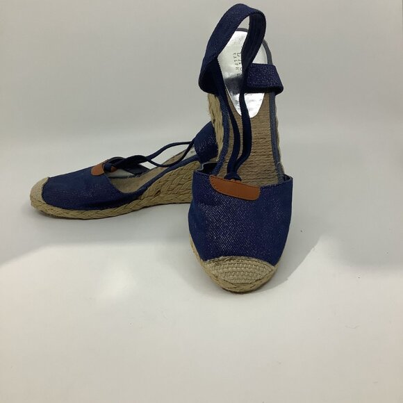 Ralph Lauren Espadrilles Wedge Platform Sandals - Picture 7 of 8